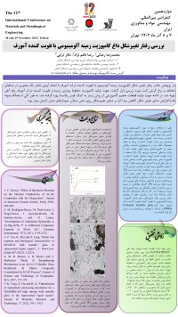 بررسی رفتار تغییرشکل داغ کامپوزیت زمینه آلومینیومی با تقویت کننده آمورف