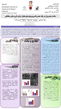 ساخت هیدروژل بر پایه هیدروکسی پروپیل متیل سلولز برای دارورسانی مخاطی