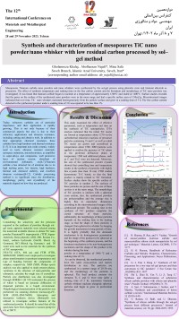 Synthesis and characterization of mesopoures TiC nano powder/nano whisker with low residual carbon processed by sol–gel method