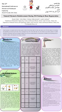 Natural Polymeric Reinforcement During 3D-Printing In Bone Regeneration