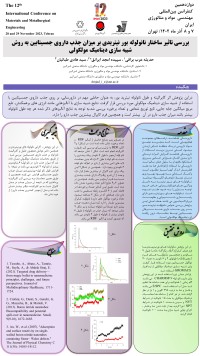 بررسی تاثیر نانولوله بور نیتریدی بر میزان جذب داروی جمسیتان به روش شبیه سازی دینامیک مولکولی