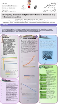 Investigating mechanical and phase characteristic of Aluminum alloy with zirconium addition