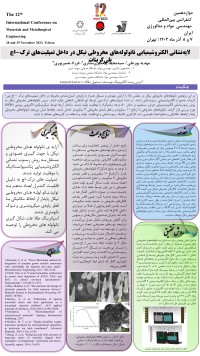 لایه نشانی الکتروشیمیایی نانولوله های مخروطی نیکل در داخل تمپلیت های ترک-اچ پلی کربنات