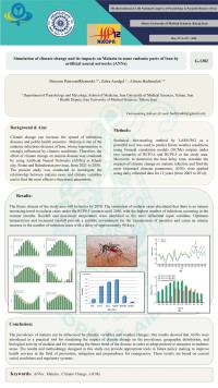 Simulation of climate change and its impacts on Malaria in some endemic parts of Iran by artificial neural networks (ANNs)