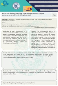 In vitro and in vivo antiparasitic activity of phenolic fraction of Eryngium caucasicum extract on RH strain of Toxoplasma gondii