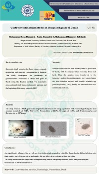 Gastrointestinal nematodes in sheep and goats of Darab