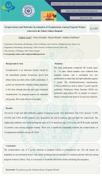 Seroprevalence and Molecular Investigation of Toxoplasmosis Among Pregnant Women referred to the Tabriz Valiasr Hospital