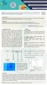 Ability of Toxoplasma gondi excreted/secreted antigens to discriminate between low and high IgG avidity antibodies: Usefulness for Diagnosis of Acute Toxoplasmosis