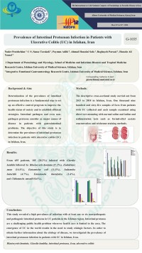 Prevalence of Intestinal Protozoan Infection in Patients with Ulcerative Colitis (UC) in Isfahan, Iran