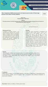 Comparison of different preservatives for long-term preservation of Eimeria spp.  parasite oocysts under freezing conditions