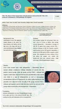 The effects of Tio2 nanoparticles with glucantime in Infected BALB/C Mice with cutaneous Leishmaniasis, a histopathologic investigation