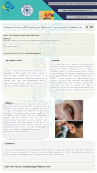 Evaluation of Patients with Nasopharyngeal Myiasis and Cutaneous Myiasis in Zahedan, Iran