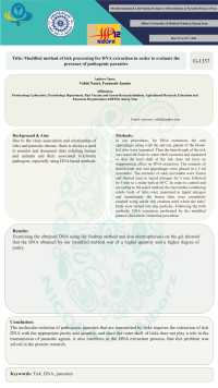 Modified method of tick processing for DNA extraction in order to evaluate the presence of pathogenic parasites