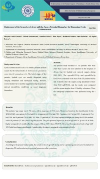 Deployment of the Serum Level of egr‑miR‑2a‑3p as a Potential Biomarker for Diagnosing Cystic Echinococcosis