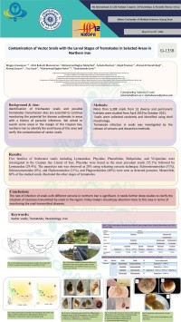 Contamination of Vector Snails with the Larval Stages of Trematodes in Selected Areas in Northern Iran