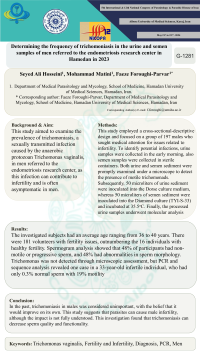 Determining the frequency of trichomoniasis in the urine and semen samples of men referred to the endometriosis research center in Hamedan in 2023