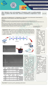 Molecular survey and genotyping of Toxoplasma gondii in paraffin-embedded blocks of patients with brain tumor referred to Mazandaran Comprehensive Cancer Center