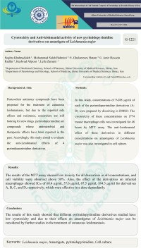 Cytotoxicity and Anti-leishmanial activity of new pyrimidopyrimidine derivatives on amastigote of Leishmania major