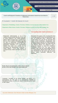 Genetic and Phylogenetic Evaluations of Schistosoma turkestanicum Isolated from Goats Raised in Western Iran