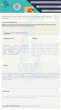 Evaluation of induced immune response with DOTAP liposomes containing Imiquimod adjuvant in murine model