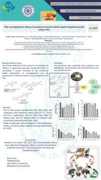 Investigating the efficacy of quinolone-coumarin hybrids against Toxoplasma gondii  using in vitro