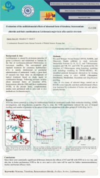 Evaluation of the antileishmanial effects of niosomal form of tioxolone, benzoxonium chloride and their combination on Leishmania major in in silico and in vivo tests