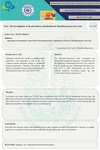 The Investigation of the prevalence of pediculosis in Mazandaran province, Iran