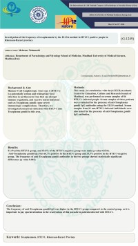 investigations of the frequency of toxoplasmosis by the ELISA method in HTLV1 positive people in Khorasan-Razavi province