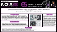Effect of 3D printing parameters on mechanical and biological properties of dental resins
