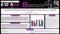 Evaluating Ai Performance In Early Periodontitis Screening: Accuracy vs. Assertion