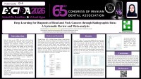 Deep Learning for Diagnosis of Head and Neck Cancers through Radiographic Data:  A Systematic Review and Meta-analysis