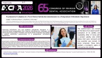 Psychometric Evaluation of a Novel Patient Satisfaction Questionnaire in a Postgraduate Orthodontic Department